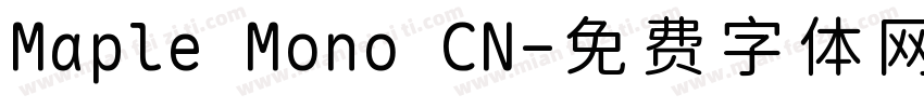 Maple Mono CN字体转换